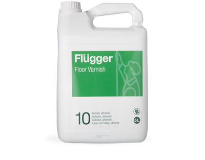 Flügger Floor Varnish 10 - Gulvlak, 1 л, матовый полиуретановый паркетный  лак.